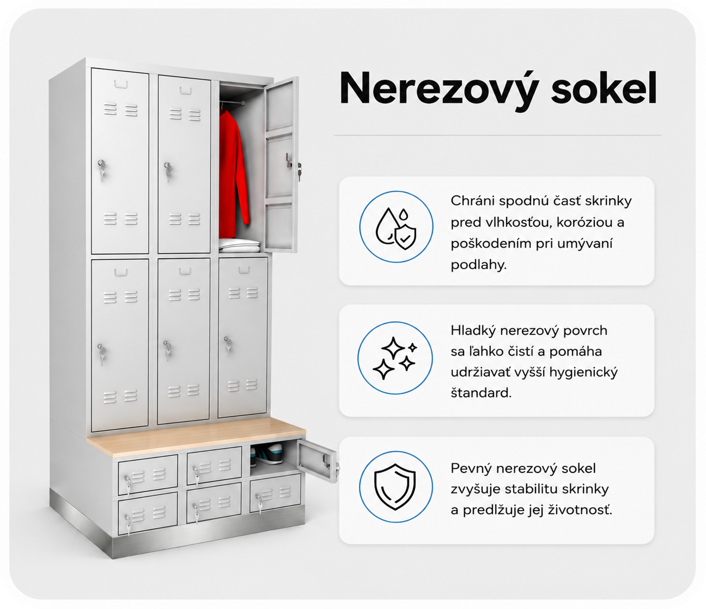 Výhody nerezového sokla4